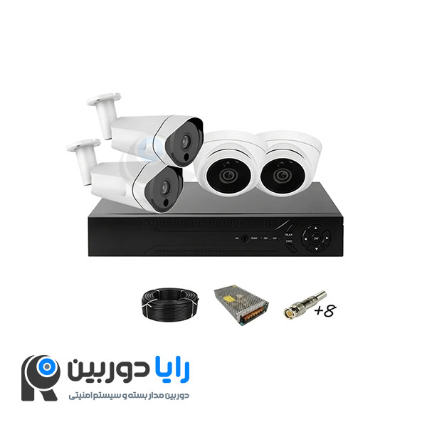 قیمت پک دوربین مداربسته 4 عددی اکو
