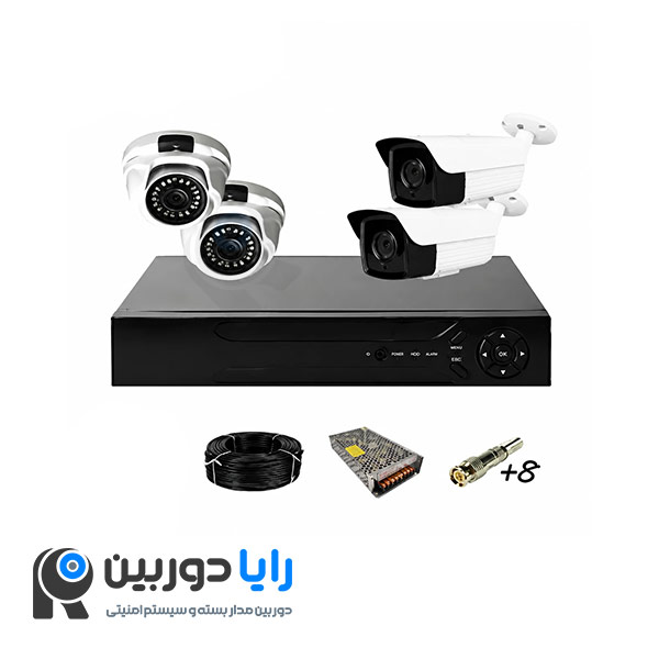 قیمت پکیج دوربین مداربسته یوشیتا 4 عددی